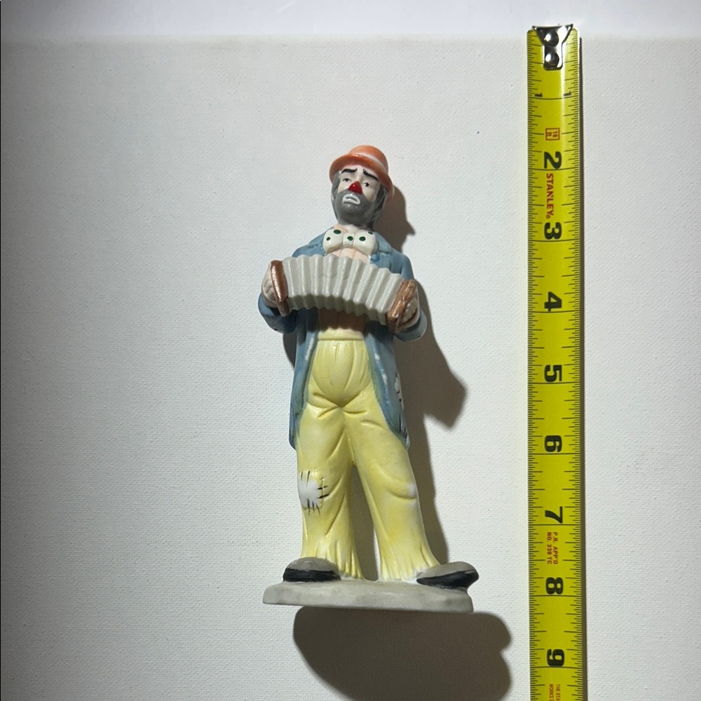 Emmett Kelley Jr. - Vintage Clown Figurine with Accordion